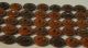 36 Vintage Antique Brown China Button Minor Wear Shabby 5/8 