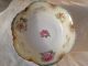 Antique Vintage Porclain German Serving Bowl Euc Roses With Scalloped Edges Bowls photo 9
