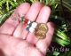 Antique Roman Earrings ' Bird ' Glass,  Carnelian,  22 Ct Gold Fluted Beads 14k Gf Roman photo 4