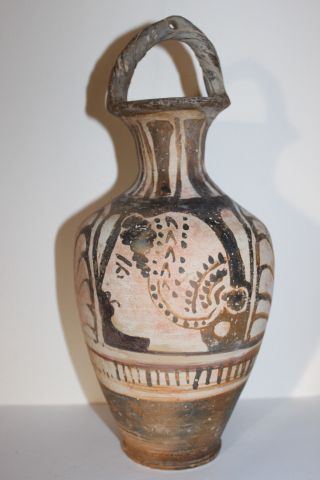 Quality Ancient Greek Red Figure Pottery Bale Amphora Wine Jug 4th Century Bc photo