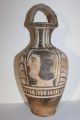 Quality Ancient Greek Red Figure Pottery Bale Amphora Wine Jug 4th Century Bc Greek photo 2