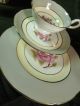 Coalport Tea Cup And Saucer Trio Quaker Grey Pink Rose Romance M Dutton Signed Cups & Saucers photo 3