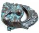 Antique 1930 ' S Greek Drama Bronze Mask Made In Greece Free S&h Metalware photo 2