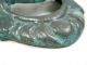 Antique 1930 ' S Greek Drama Bronze Mask Made In Greece Free S&h Metalware photo 3