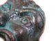 Antique 1930 ' S Greek Drama Bronze Mask Made In Greece Free S&h Metalware photo 4