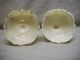 Antique Northwood Green & Gold Custard Glass Intaglio Compote Berry Sherbet Bowl Bowls photo 9