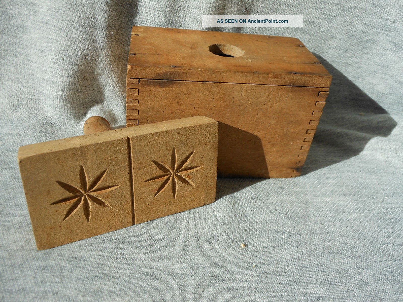 Butter Press / Mold,  Double Flower,  Vintage Primitives photo
