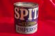 Vintage Old Tin Spitz Dog Emperors California Samoyed White Dog Metalware photo 1