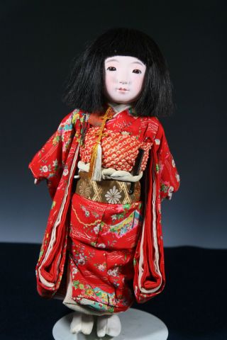 Japanese Vintage Kawaii Girl Ichimatsu 　市松 Doll K166 photo