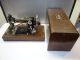 Antique Old Working Metal Iron Wood Graybar Model 1 Usa Sewing Machine W/ Case Sewing Machines photo 1