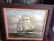 Antique Ship Painting By Heinar Tamme 1952 Famous Listed Artist Folk Art photo 5