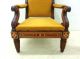 Charles X Style High Back Inlay Chair Post-1950 photo 1