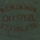 Vintage Benjamin Crysteel Stainless Enamel Top Table 1900-1950 photo 2
