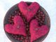Primitive Heart Bowl Fillers Valentines Day Ornies Fabric Pillow Tucks Primitives photo 5