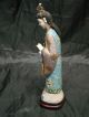 Chinese Kwan - Yin Lady Statue With Very Fine Cloisonne & Silver Enamel Kwan-yin photo 7