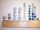 38 Antique H.  P.  China Buttons - Cobalt Blue/green - Exc.  Cond - (only 1 Neg Fb) Buttons photo 2