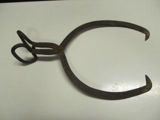 Vintage Iron Ice Tongs 21 