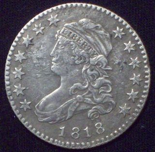 1818 Bust Quarter Dollar Silver - Xf Detailing B - 8 Variety Priced To Sell Read photo