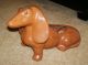 Retro Mcm Dachshund Pottery Planter Unsigned Wiener Dog Circa 40 - 50 ' S Mid-Century Modernism photo 5