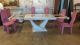 1970 ' S Modern Lucite Glass Dining Table Sideboard 6 Mauve Side Dining Chairs Mid-Century Modernism photo 4