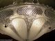 ((stunning))  C.  30s Vintage Art Deco Ceiling Light Lamp Chandelier Re - Wired Chandeliers, Fixtures, Sconces photo 5
