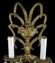 Antique Sconces Brass Bronze Vintage Crystal Glass Large Regency Empire Chandeliers, Fixtures, Sconces photo 3