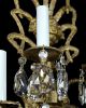 Antique Sconces Brass Bronze Vintage Crystal Glass Large Regency Empire Chandeliers, Fixtures, Sconces photo 4