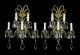 Antique Sconces Brass Bronze Vintage Crystal Glass Large Regency Empire Chandeliers, Fixtures, Sconces photo 6