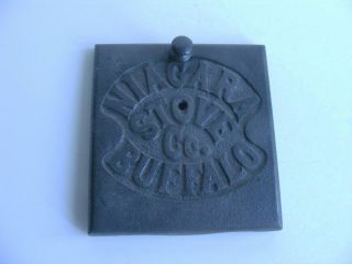 Vintage Stove Door Cast Iron Niagara Antique Oven Wood Burning Rustic photo