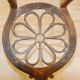 English Longfields Brass And Iron Daisy Shaped Fireplace Pot Pan Trivet Antique Trivets photo 9