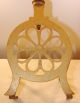 English Longfields Brass And Iron Daisy Shaped Fireplace Pot Pan Trivet Antique Trivets photo 1