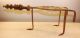 English Longfields Brass And Iron Daisy Shaped Fireplace Pot Pan Trivet Antique Trivets photo 2