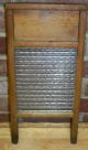 Antique Crystal Columbus Glass Washboard Primitive Wood Small Lingerie Silks Other photo 3
