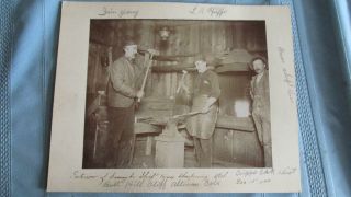 Rare Smuggler Mine Shaft House Blacksmith Cabinet Card - Altman Colorado - 1897 photo