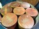 Old Round 7pc Spice Set 6 Wood Caddies And Holder Fine Primitives photo 1