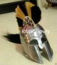 Egyptian Armor Helmet With Black & White Plume Greek Armory Collectible Costume Egyptian photo 3