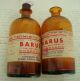 Pair Rare Old French Bordeaux Wine Chemist Bottles With Stoppers Other photo 5