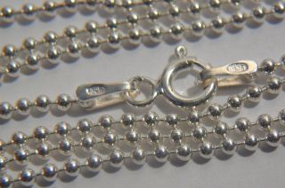 . Necklace.  Sterling Silver.  Men ' S Women ' S.  30  (74 Cm) photo