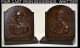 1926 Pair Bookends Whittier Cast Iron Other photo 3