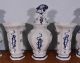 Antique Delft Tin Glazed Faience Cabinet Set Of Vases & Baluster Jars Urns Vases photo 10