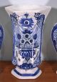 Antique Delft Tin Glazed Faience Cabinet Set Of Vases & Baluster Jars Urns Vases photo 4