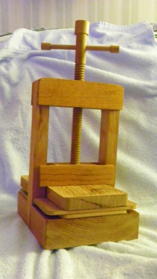 Primitive - Style Handmade Wood Flower Press photo