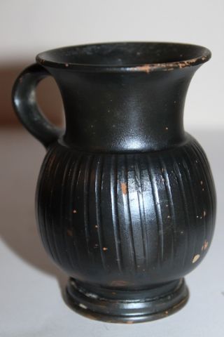 Quality Ancient Greek Pottery Hellenistic Ribbed Olpe 3rd Century Bc Wine Cup photo
