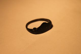 Good Ancient Roman Bronze Finger Ring 1/2nd Century Ad photo
