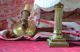 Antique French Brass Lamp And Matching Wall Sconce Lamps photo 6