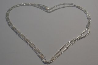Elegant 22  Necklace.  Sterling Silver 925. photo