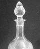 Antique Victorian C.  1840 Diamond Cut Glass Crystal Decanter Stopper Decanters photo 4