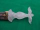 Antique Indo Persian Wootz Blade Mughal Dagger Pure Gold Work Collectible Orignl India photo 11