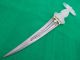 Antique Indo Persian Wootz Blade Mughal Dagger Pure Gold Work Collectible Orignl India photo 1