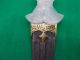 Antique Indo Persian Wootz Blade Mughal Dagger Pure Gold Work Collectible Orignl India photo 4